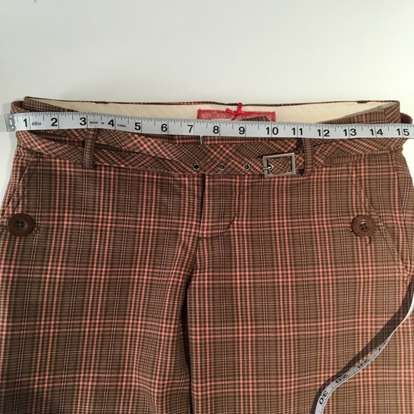 Abercrombie & Fitch Women’s Sz. 0 Plaid Trousers - Picture 6 of 6